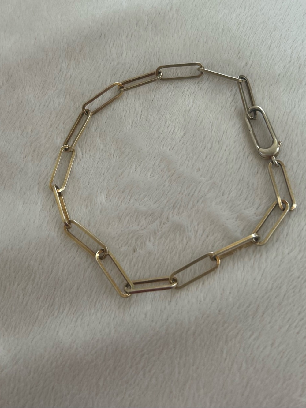 Paperclip Chain Bracelet - Gold Filled